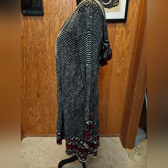 ONE WORLD Hooded Open Front Cardigan - Picture 2 of 5
